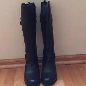 Wide calf knee high boots